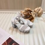 Chanel Sandal Pump Stone Beads Black Silver G45365 B15306 - Image 4