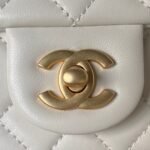 Chanel 23S Mini Flap Bag Camellia White 18cm - Image 4