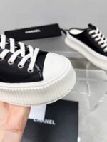 Chanel Platform Shoes Black - Image 6