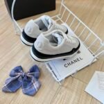 Chanel Suede Leather Runners White - Image 2