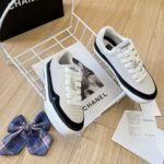 Chanel Suede Leather Runners White - Image 5