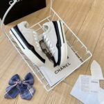 Chanel Suede Leather Runners White - Image 8