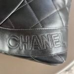 Chanel CC Caviar Shopping Bag Black 37cm - Image 8
