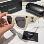 Chanel Vintage White Sunglasses - Image 3