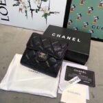 Chanel Classic Small Flap Wallet Black 12Cm Ap0231 Y01295 C3906 - Image 4