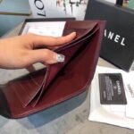 Chanel Classic Small Flap Wallet Black 12Cm Ap0231 Y01295 C3906 - Image 9