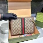 Gucci Ophidia Pouch Beige Gg Supreme Canvas 26Cm 625549 96Iwg 8745 - Image 5