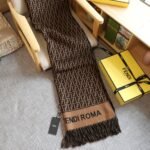Fendi Poncho Brown Wool And Cashmere Poncho Fxx723Aqcwf0Qe1 - Image 4