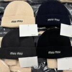 Miumiu Wool Beanie Black 5Hc375 2Csf F0967 - Image 4