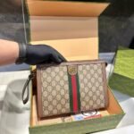 Gucci Ophidia Pouch Beige Gg Supreme Canvas 26Cm 625549 96Iwg 8745 - Image 3