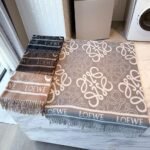 Loewe Anagram Scarf Black 180Cm - Image 6