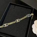 Chanel Interlocking Bracelet Gold Silver And Transparent Ab6442 B06011 Nc835 - Image 5