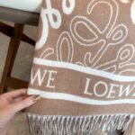 Loewe Anagram Scarf Beige 180Cm - Image 5