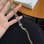 Chanel Interlocking Bracelet Gold Silver And Transparent Ab6442 B06011 Nc835 - Image 6