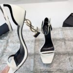Saint Laurent Opyum Sandals In White - Image 6
