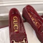 Gucci Women Gg Crystal Jordaan Loafer Red 835483 Faeq0 6255 - Image 7