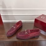 Gucci Women Gg Crystal Jordaan Loafer Red 835483 Faeq0 6255 - Image 5