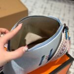 Hermes Bolide Crazy H Case Blue 26Cm H103750M 05 - Image 8