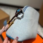 Hermes Bolide Crazy H Case Blue 26Cm H103750M 05 - Image 7