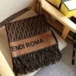 Fendi Poncho Brown Wool And Cashmere Poncho Fxx723Aqcwf0Qe1 - Image 2