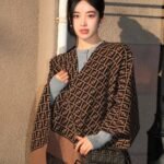 Fendi Poncho Brown Wool And Cashmere Poncho Fxx723Aqcwf0Qe1 - Image 7