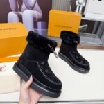 Louis Vuitton Cortina Ankle Boot Black 1Aiuel - Image 3