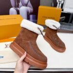 Louis Vuitton Cortina Ankle Boot Brown 1Aiufj - Image 4