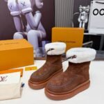 Louis Vuitton Cortina Ankle Boot Brown 1Aiufj - Image 3