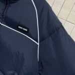 Miumiu Technical Ponge Down Jacket Navy Ml1309 158A F0008 S Ooo - Image 5