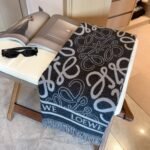 Loewe Anagram Scarf Black 180Cm - Image 2