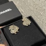 Chanel Cc Crystal Heart Earrings Gold Abg358 B21895 U3549 - Image 6
