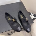 Chanel Mary Janes Grosgrain Black G46811 B22270 94305 - Image 4