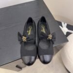 Chanel Mary Janes Grosgrain Black G46811 B22270 94305 - Image 2