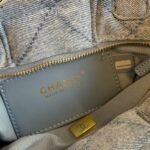 Chanel Mini Bow Bag Washed Denim And Gold Tone Metal Blue 21Cm - Image 7