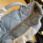 Chanel Mini Bow Bag Washed Denim And Gold Tone Metal Blue 21Cm - Image 3