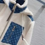 Louis Vuitton Monogram Accent Fleece Jacket Beige 1Aiqqj - Image 5