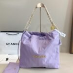 Chanel 22 Medium Handbag Purple 35Cm - Image 2