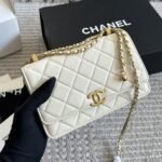 Chanel Mini Single Flap Bag Gold Hardware White 19Cm As2615 B05973 10601 - Image 2