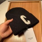 Celine Initial Beanie Black 2Ag50378U 38No - Image 4