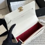 Chanel Mini Single Flap Bag Gold Hardware White 19Cm As2615 B05973 10601 - Image 9