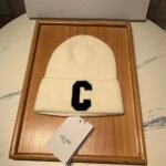 Celine Initial Beanie White - Image 2