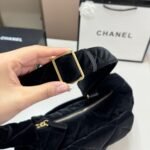 Chanel Large Bowling Bag Velvet Effect Nylon Gold Tone Metal In Black 27Cm AS5054 B21379 94305 - Image 7