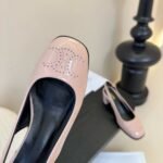 Celine Lily Perforated Triomphe Slingback In Patent Blush 362154582C 02Bh - Image 7