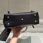 Chanel Medium Shopping Bag And Gold Tone Metal Black 35Cm As5463 B20565 94305 - Image 3