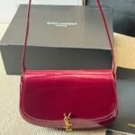 Saint Laurent Mini Voltaire In Patent Leather Gloss Burgundy 21Cm 779642Aaex26290 - Image 4