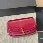 Saint Laurent Mini Voltaire In Patent Leather Gloss Burgundy 21Cm 779642Aaex26290 - Image 3