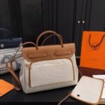 Hermes Herbag 31 Brides De Gala Gold Vache Hunter And Toile Brides 31Cm - Image 8