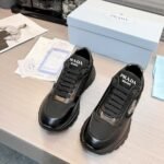 Prada Prax 01 Re Nylon And Brushed Leather Sneaker Black 2Ee369 3Lf5 F0632 F G000 - Image 4