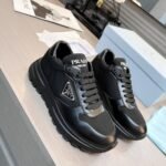 Prada Prax 01 Re Nylon And Brushed Leather Sneaker Black 2Ee369 3Lf5 F0632 F G000 - Image 2