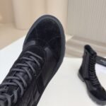 Celine Margaret Boot In Nylon And Suede Black 365115243C 38No - Image 6